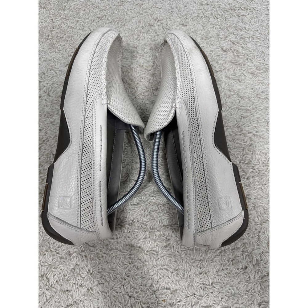 Sperry Top-Sider Pilot Collection Cream Perforated Slip On Loafers Boat Shoes 12 - Picture 9 of 13